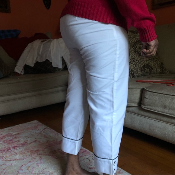 Sailor Style Straight Leg Pants - Picture 3 of 9